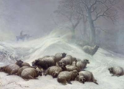 Under the Shelter of the Shapeless Drift, January 18th 1881 by Thomas Sidney Cooper